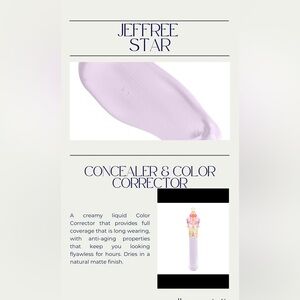 Jeffree Star Liquid Concealer Corrector Lavender